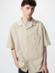 UNIQLO Men's Open Collar Shirt Short Sleeve — $29.90