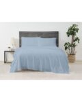 Cannon Solid Percale Sheet Set Blue Twin XL