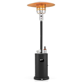 Costway - 50,000 BTU Patio Heater with Wheels Round Table
