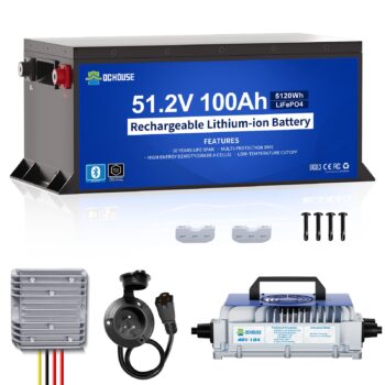 dchousepower DC HOUSE 48V 100Ah LiFePO4 Metal Case Battery