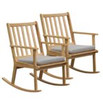 Gymax - 2PCS Wooden Rocking Chair w/Removable — $204.99