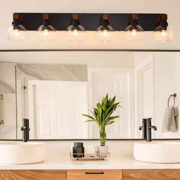 RYHNUYNE - 6 Light Bathroom Vanity Light — $108.52
