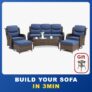Hillga Quick Assembly Collection Patio Wicker 3-Min Sofa Furniture Set — USD 1,559.00