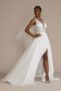 As Is Lace Applique Chiffon Skirt Wedding Dress — $358.98