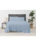 Cannon Solid Percale Sheet Set Blue Twin XL