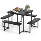 Costway – Picnic Table Bench Set for 4-8 People with Umbrella
