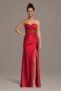 Jules and Cleo Sculpting Satin Sheath Dress — $202.46