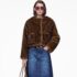 MARC JACOBS The Leather Lady Jacket in Black, Size Large