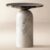 Martini Side Table with White Marble Base