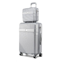 MKF Mykonos Luggage Set with a carry-on and Cosmetic Case – 2 pieces