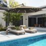 Mondawe – 11ft Offset Patio Umbrella 360°Rotate