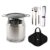 Solo Stove Bonfire 19.5″ Big Game Flame and Feast Bundle